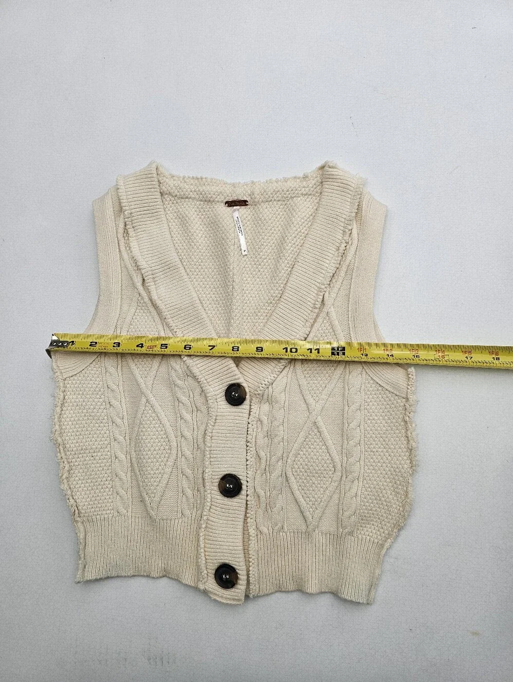 Free People Cable Knit Denson Sweater Vest - Picture 6 of 8